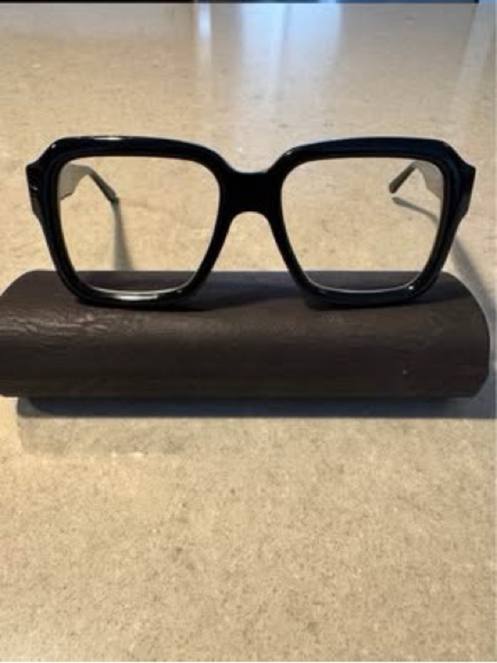 Oversized Black Square Women's Eyeglass Frames